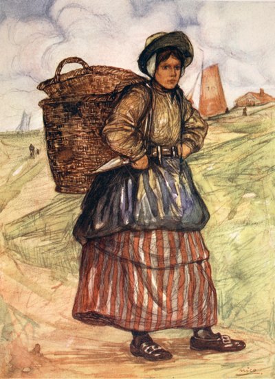 A Fisherwoman of Zandvoort by Nico Jungman